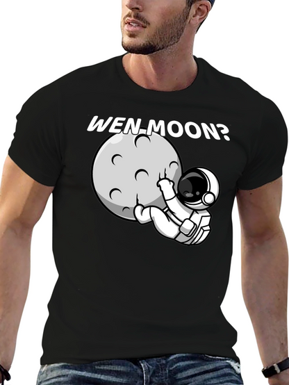 Camiseta Negra Wen Moon? Astronauta