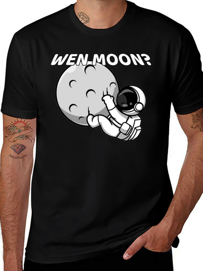 Camiseta Negra Wen Moon? Astronauta