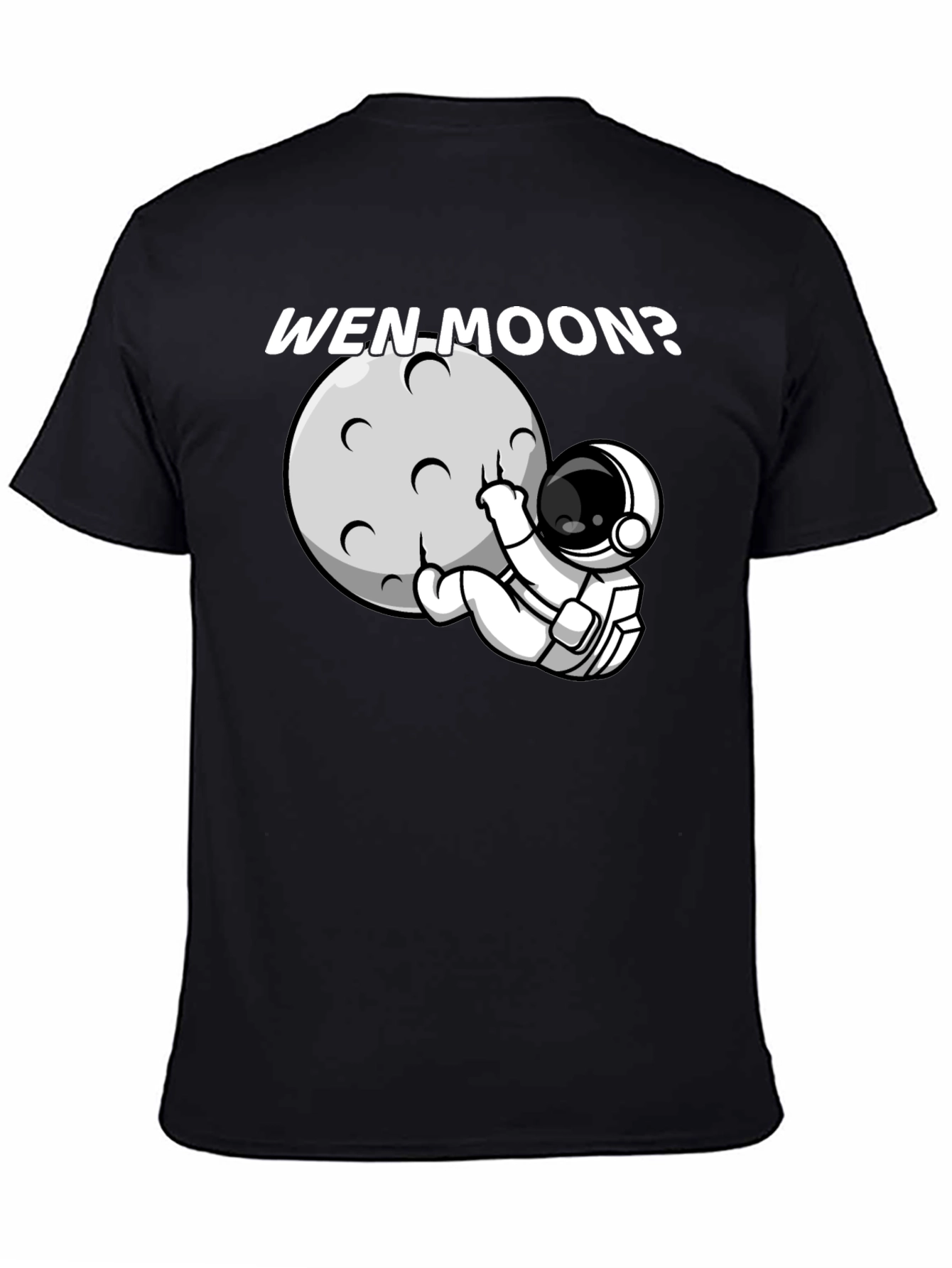 Camiseta Negra Wen Moon? Astronauta