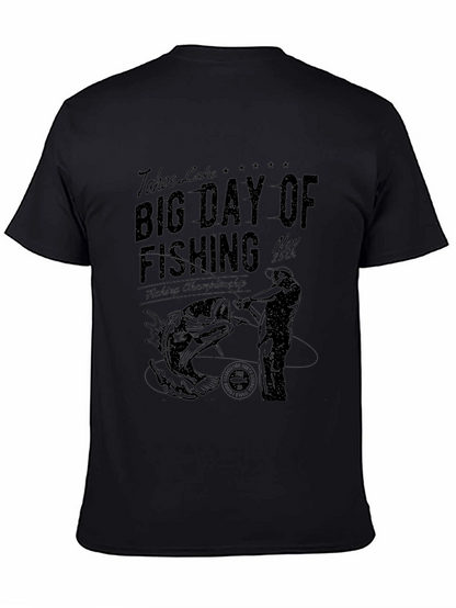 Camiseta Negra Pesca Tahoe Lake