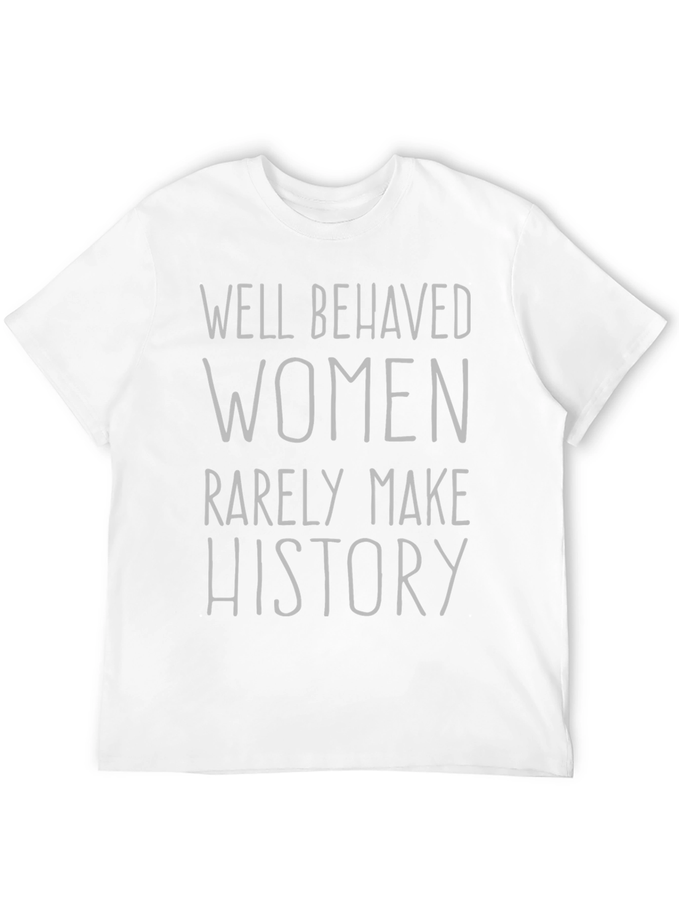 Camiseta Negra con Frase Feminista: Haz Historia