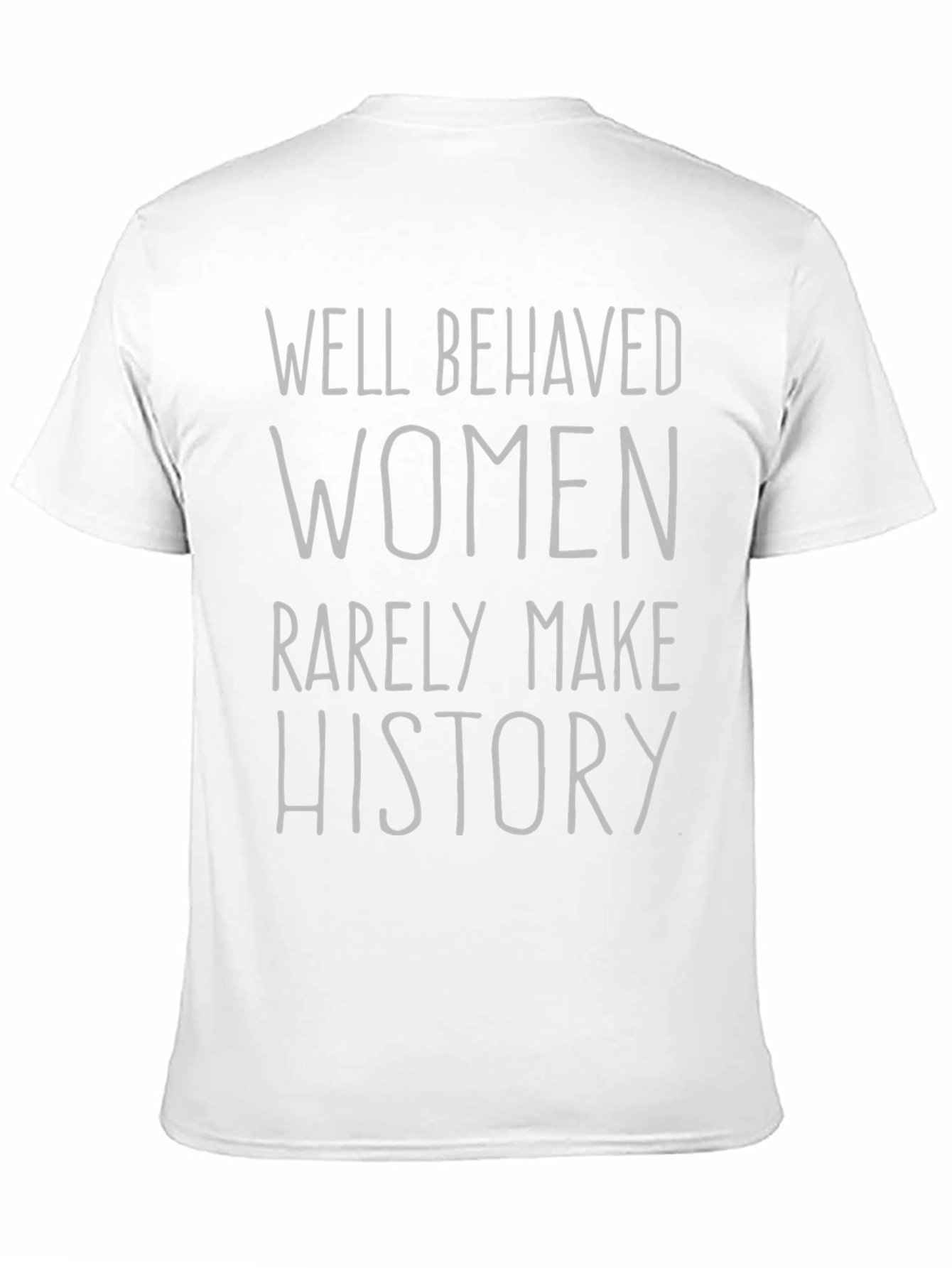 Camiseta Negra con Frase Feminista: Haz Historia