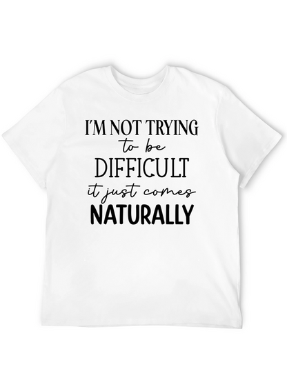 Camiseta Negra con Frase Divertida