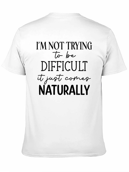 Camiseta Negra con Frase Divertida