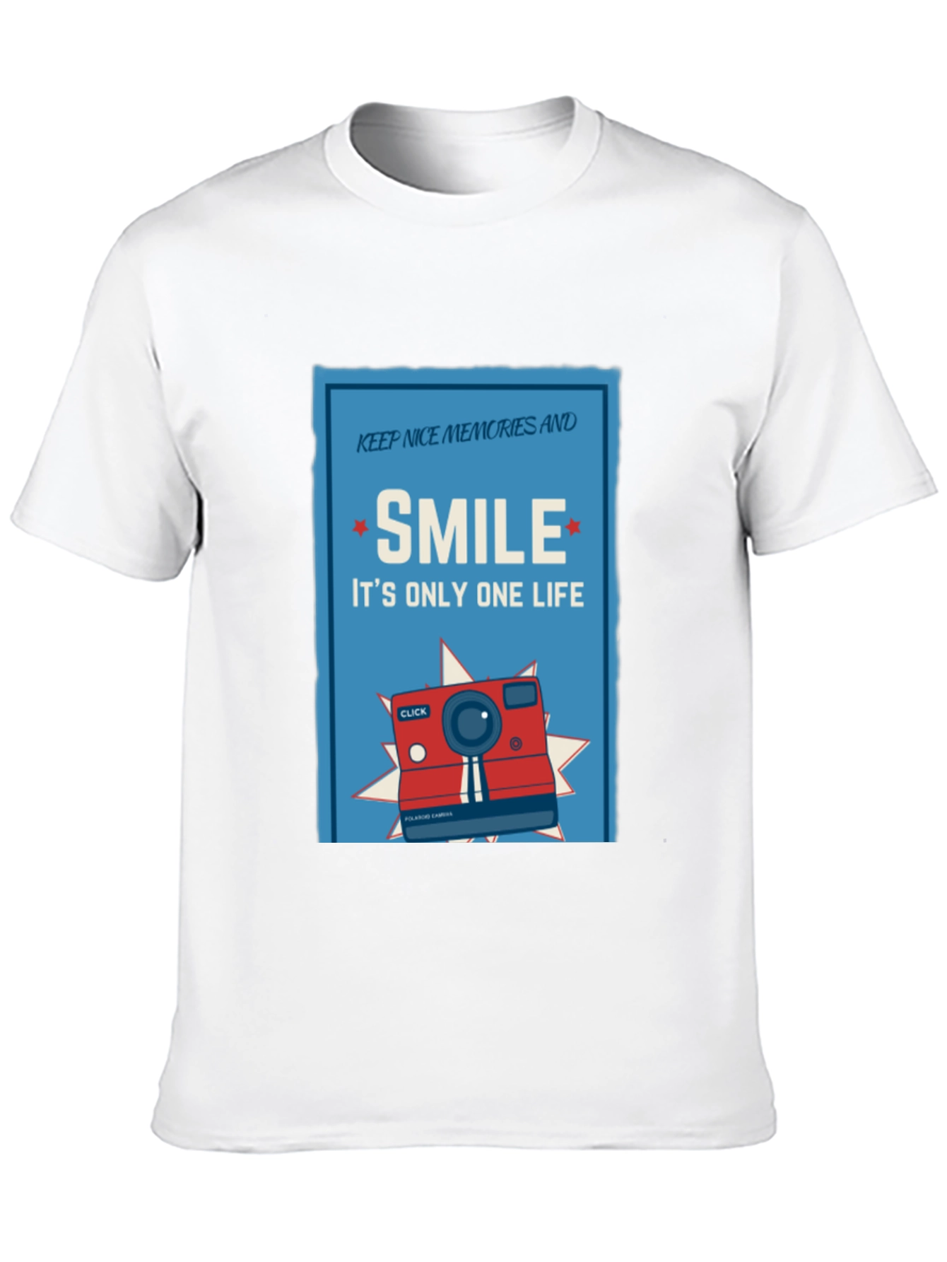 Camiseta Negra Sonríe: Es Solo Una Vida