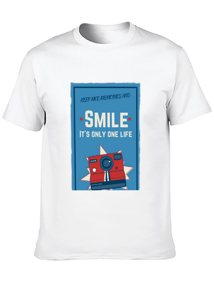 Camiseta Negra Sonríe: Es Solo Una Vida