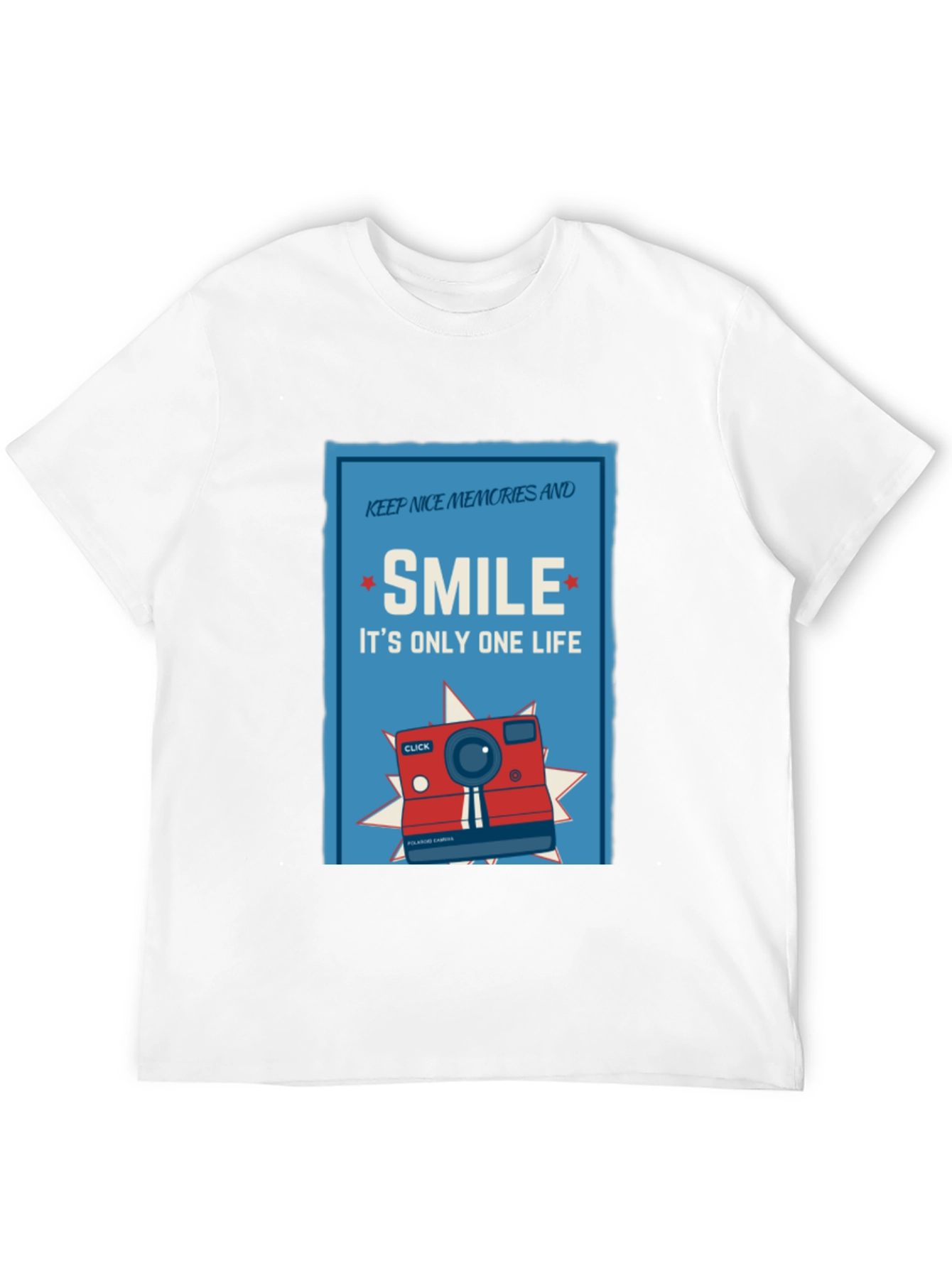 Camiseta Negra Sonríe: Es Solo Una Vida