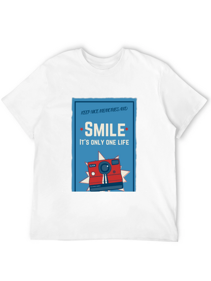 Camiseta Negra Sonríe: Es Solo Una Vida