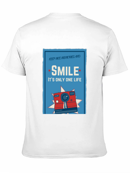 Camiseta Negra Sonríe: Es Solo Una Vida