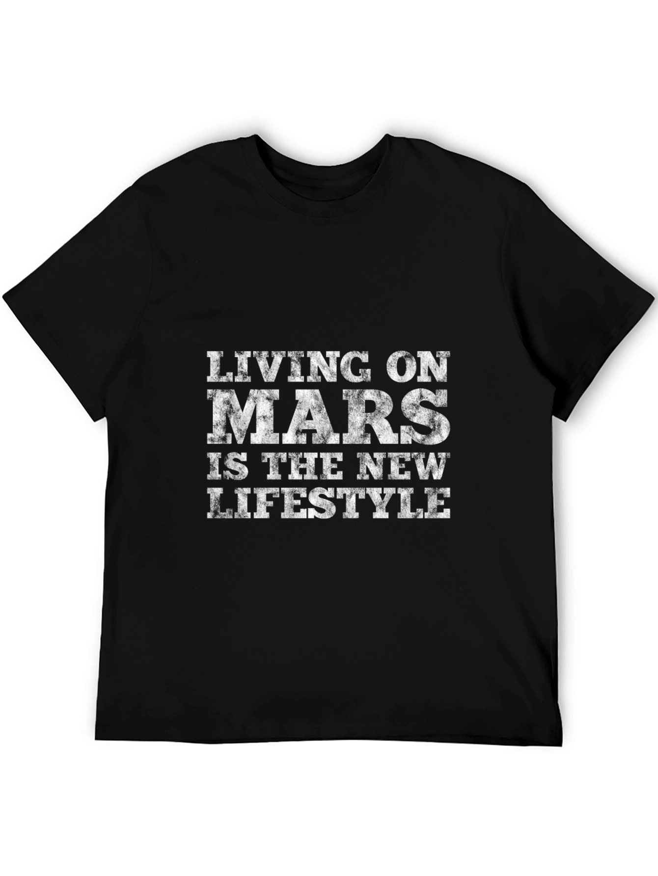 Camiseta Living on Mars - Estilo Espacial