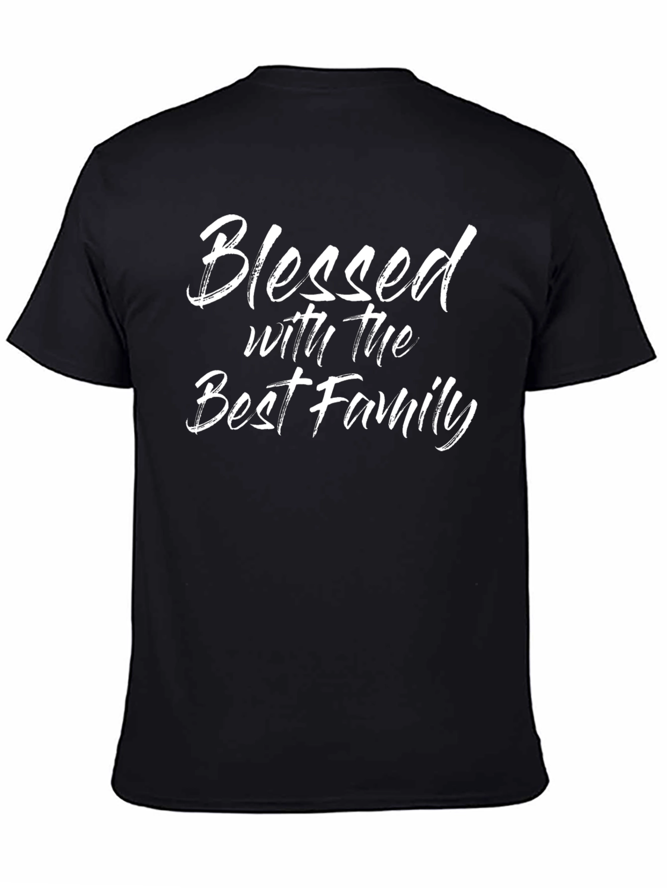 Camiseta Negra Blessed with the Best Family