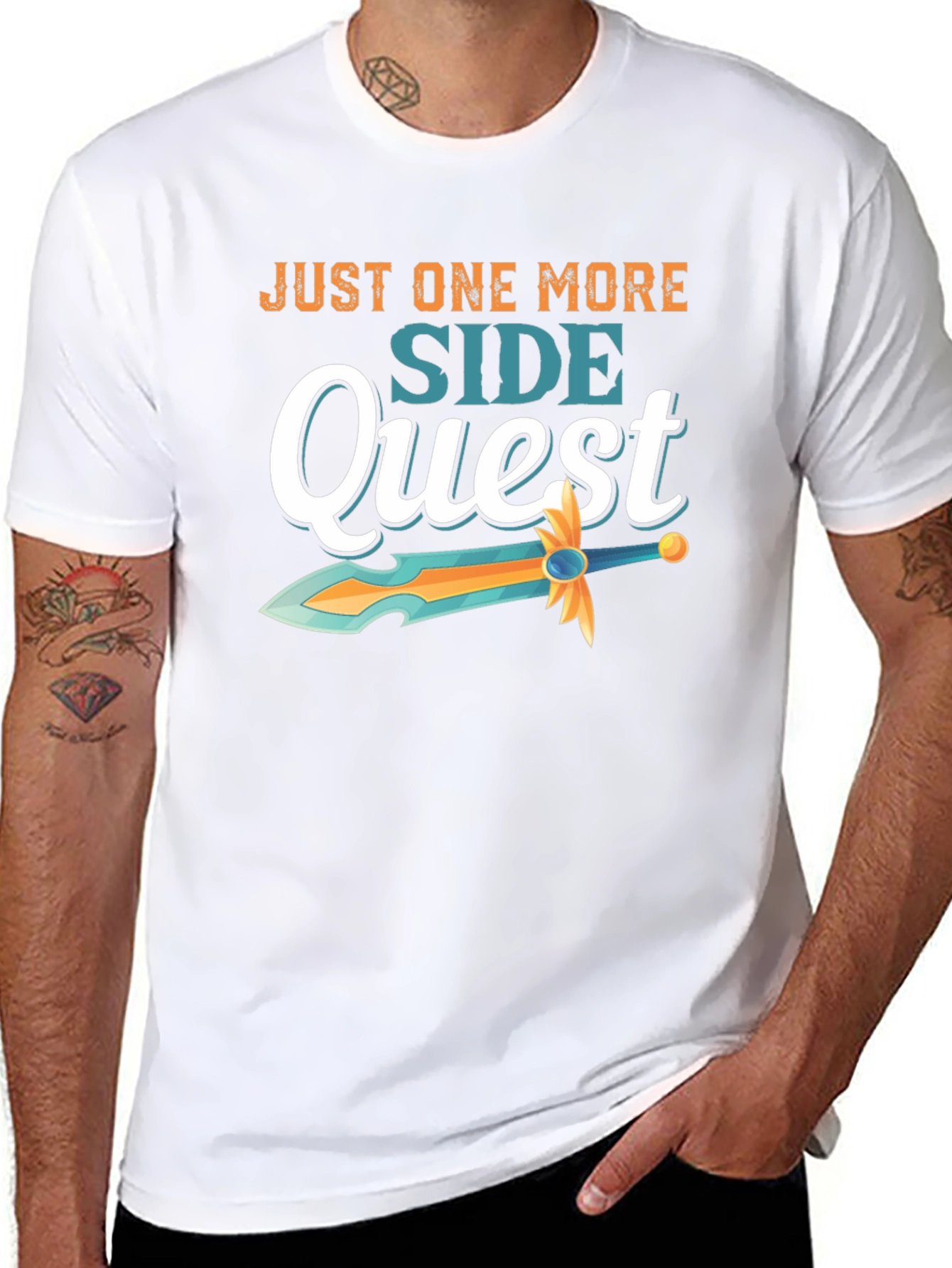 Camiseta Negra Just One More Side Quest