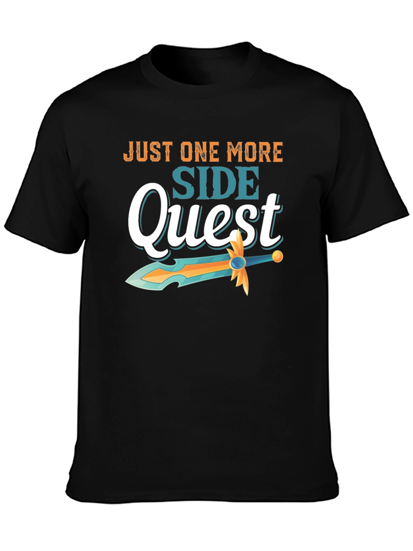 Camiseta Negra Just One More Side Quest