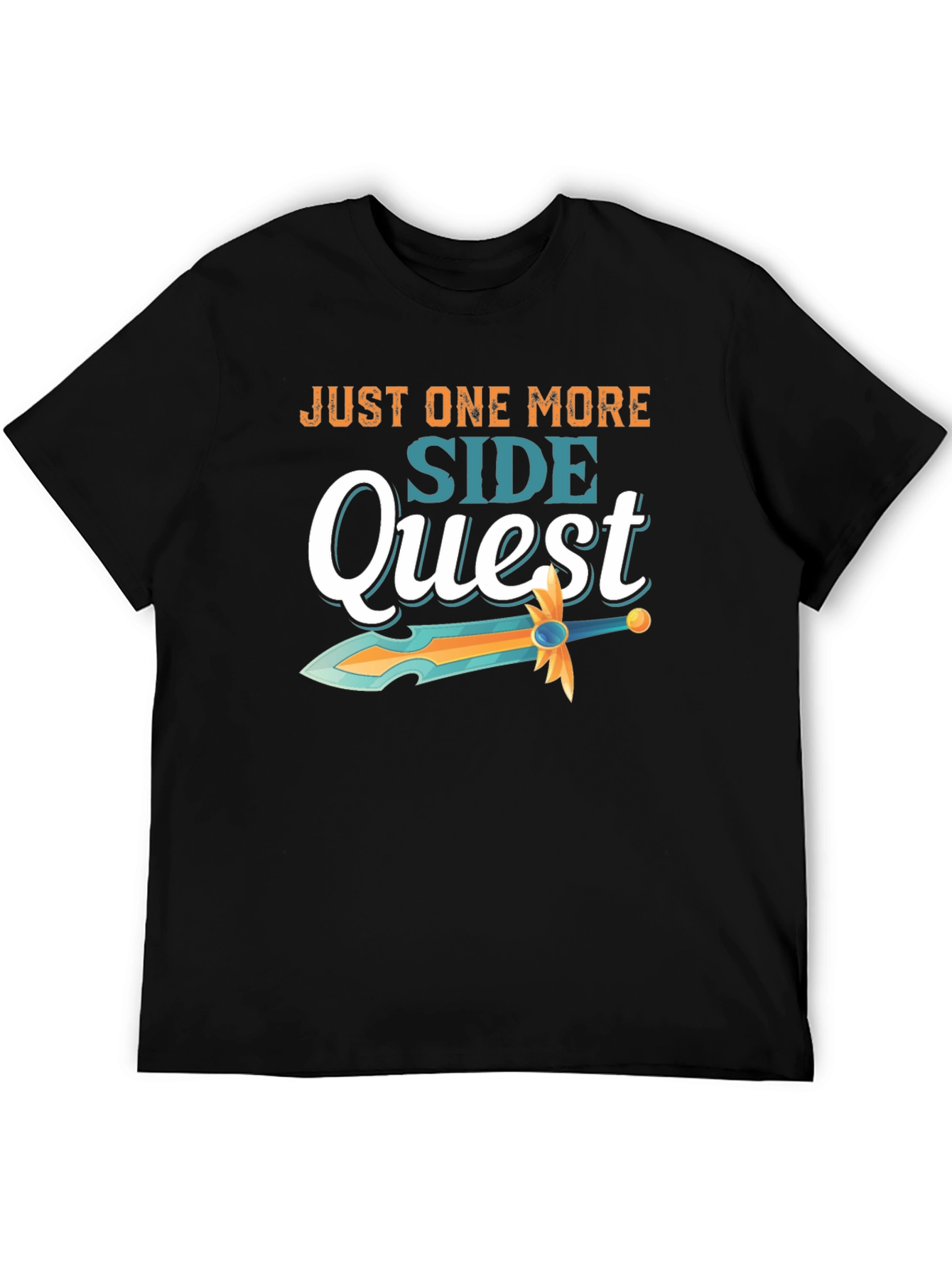Camiseta Negra Just One More Side Quest