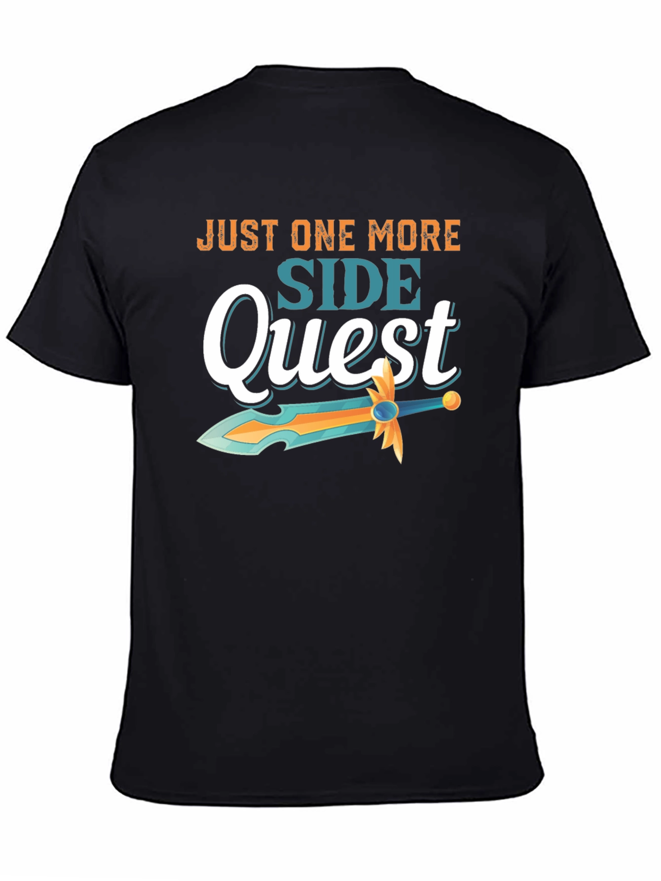 Camiseta Negra Just One More Side Quest