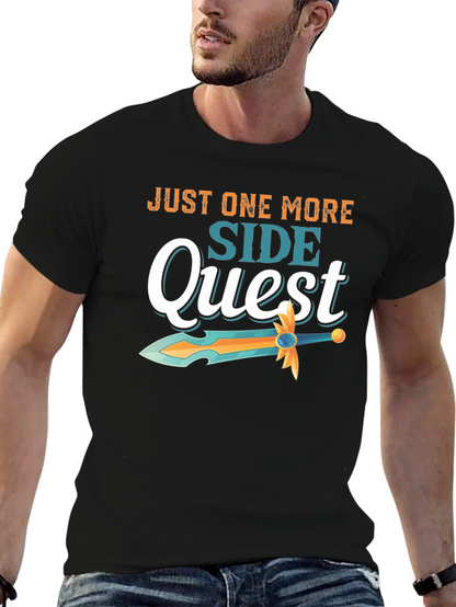 Camiseta Negra Just One More Side Quest