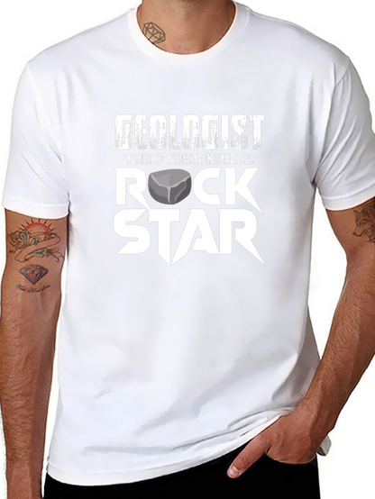 Camiseta Geólogo Rock Star
