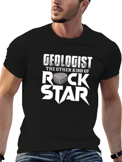 Camiseta Geólogo Rock Star