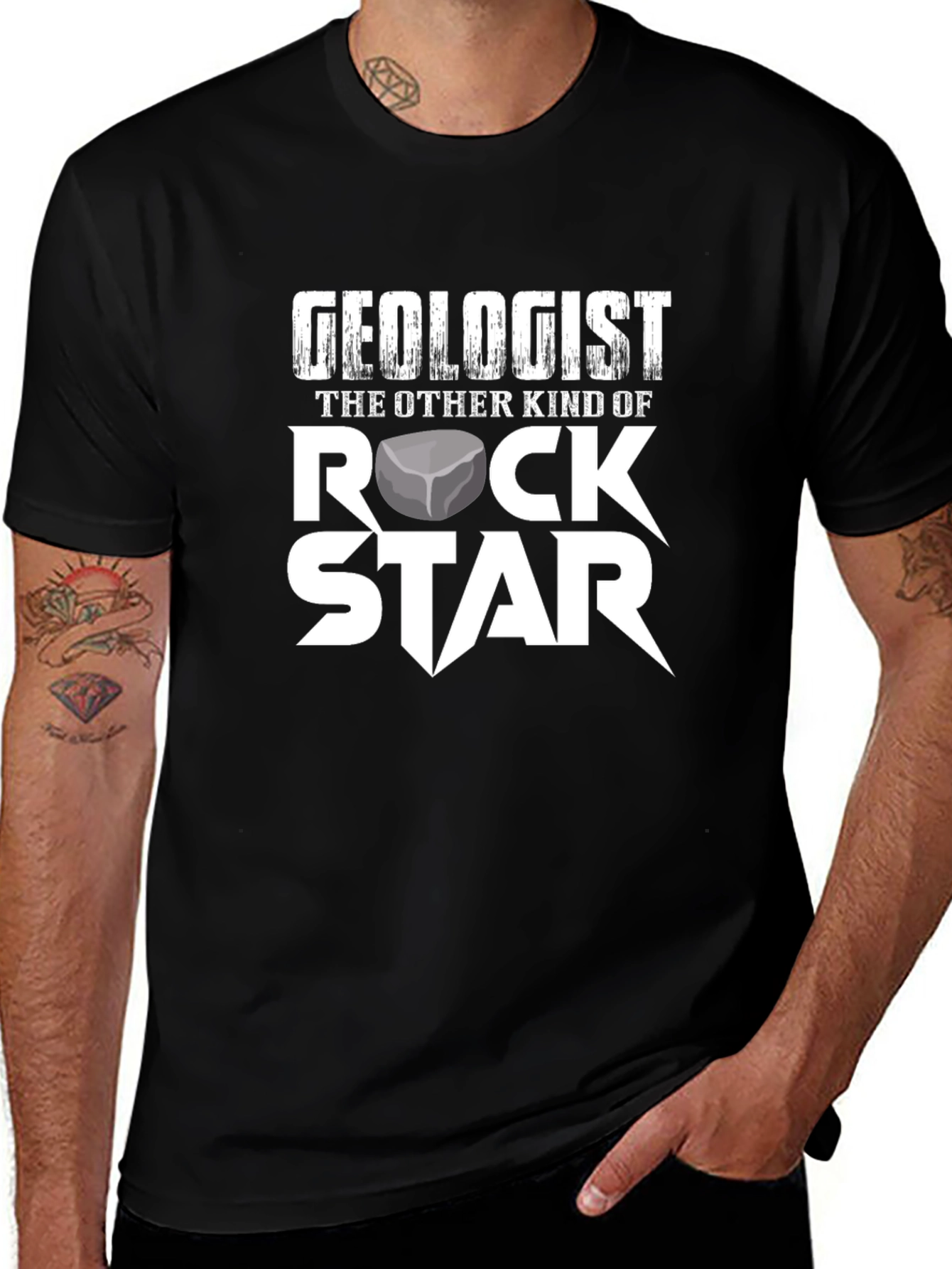Camiseta Geólogo Rock Star