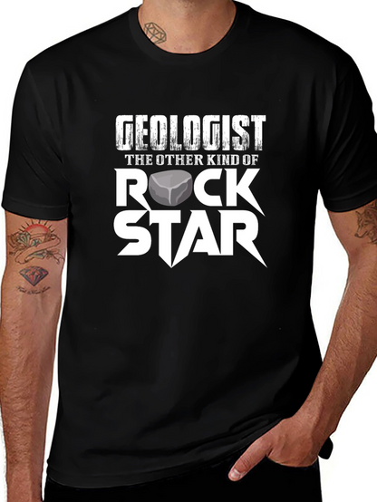 Camiseta Geólogo Rock Star