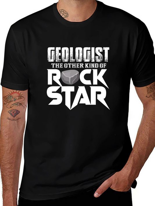 Camiseta Geólogo Rock Star
