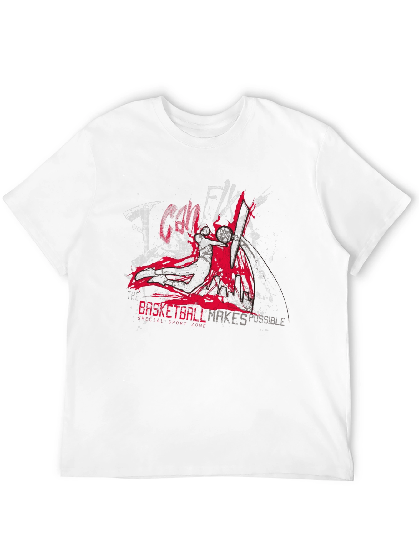 Camiseta Negra Baloncesto I Can Fly