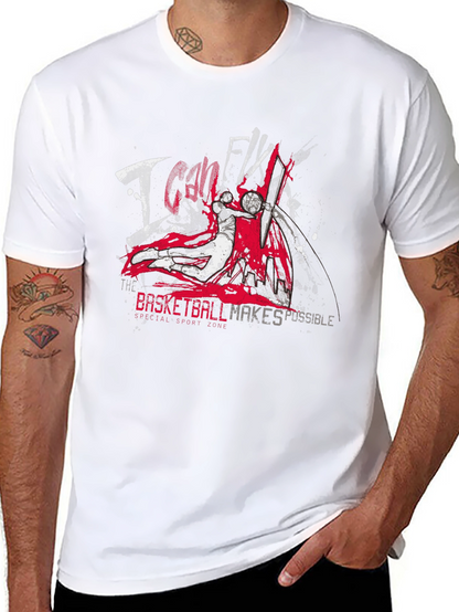 Camiseta Negra Baloncesto I Can Fly