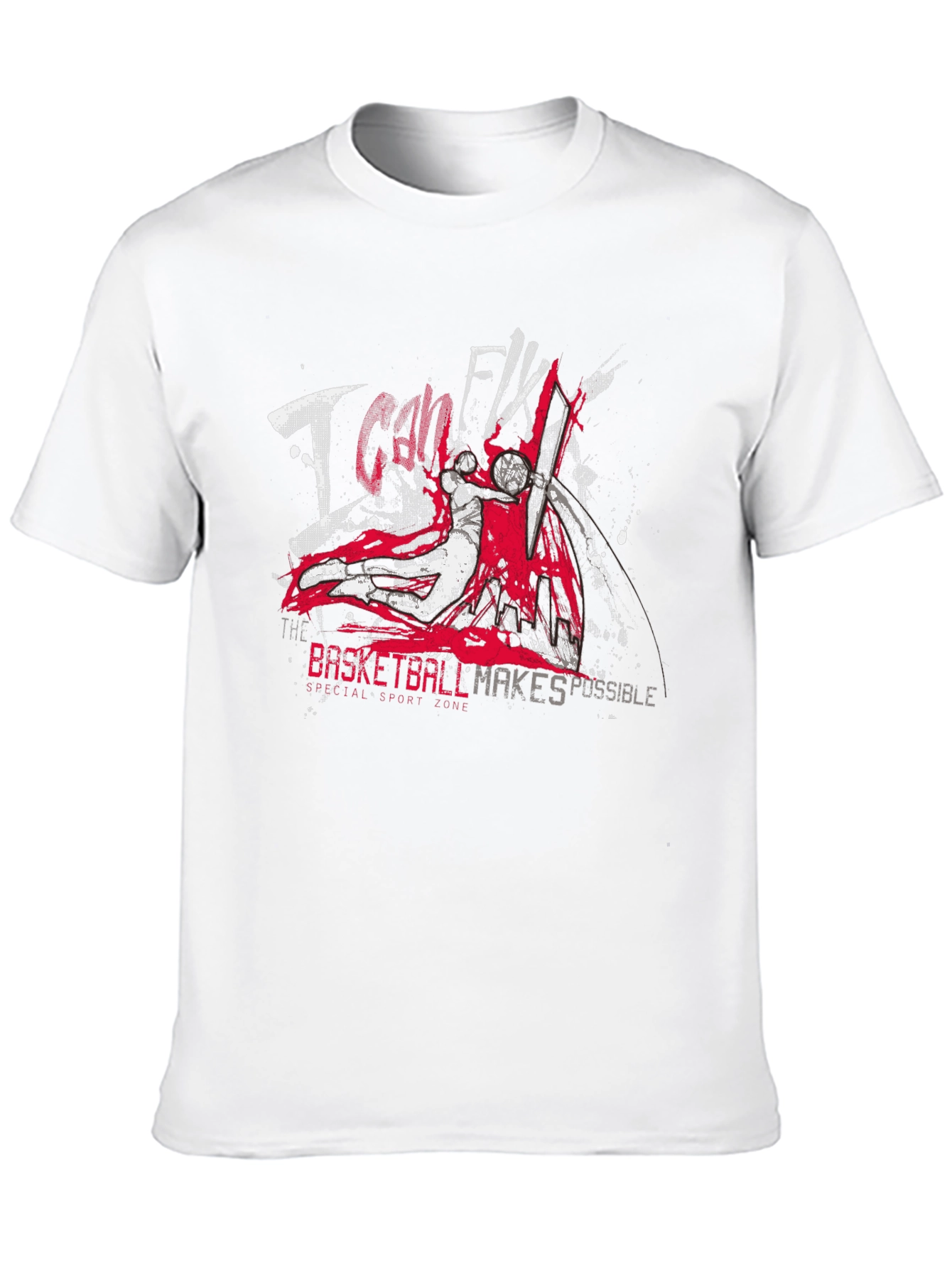 Camiseta Negra Baloncesto I Can Fly