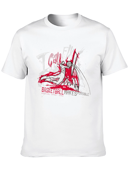 Camiseta Negra Baloncesto I Can Fly