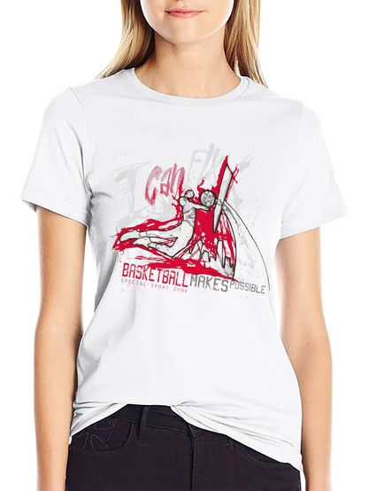 Camiseta Negra Baloncesto I Can Fly