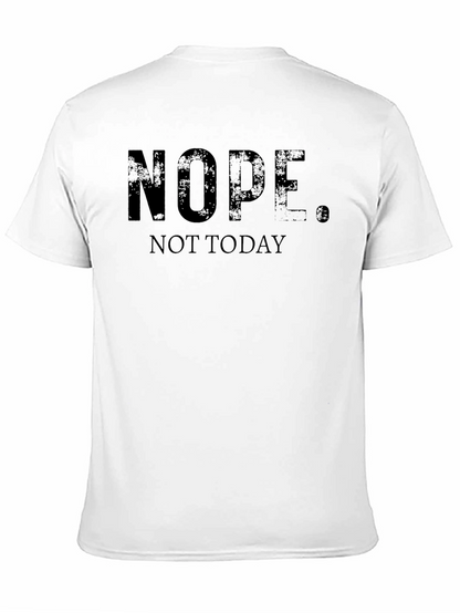 Camiseta Negra NOPE. NOT TODAY - Estilo Casual