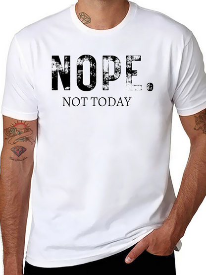 Camiseta Negra NOPE. NOT TODAY - Estilo Casual
