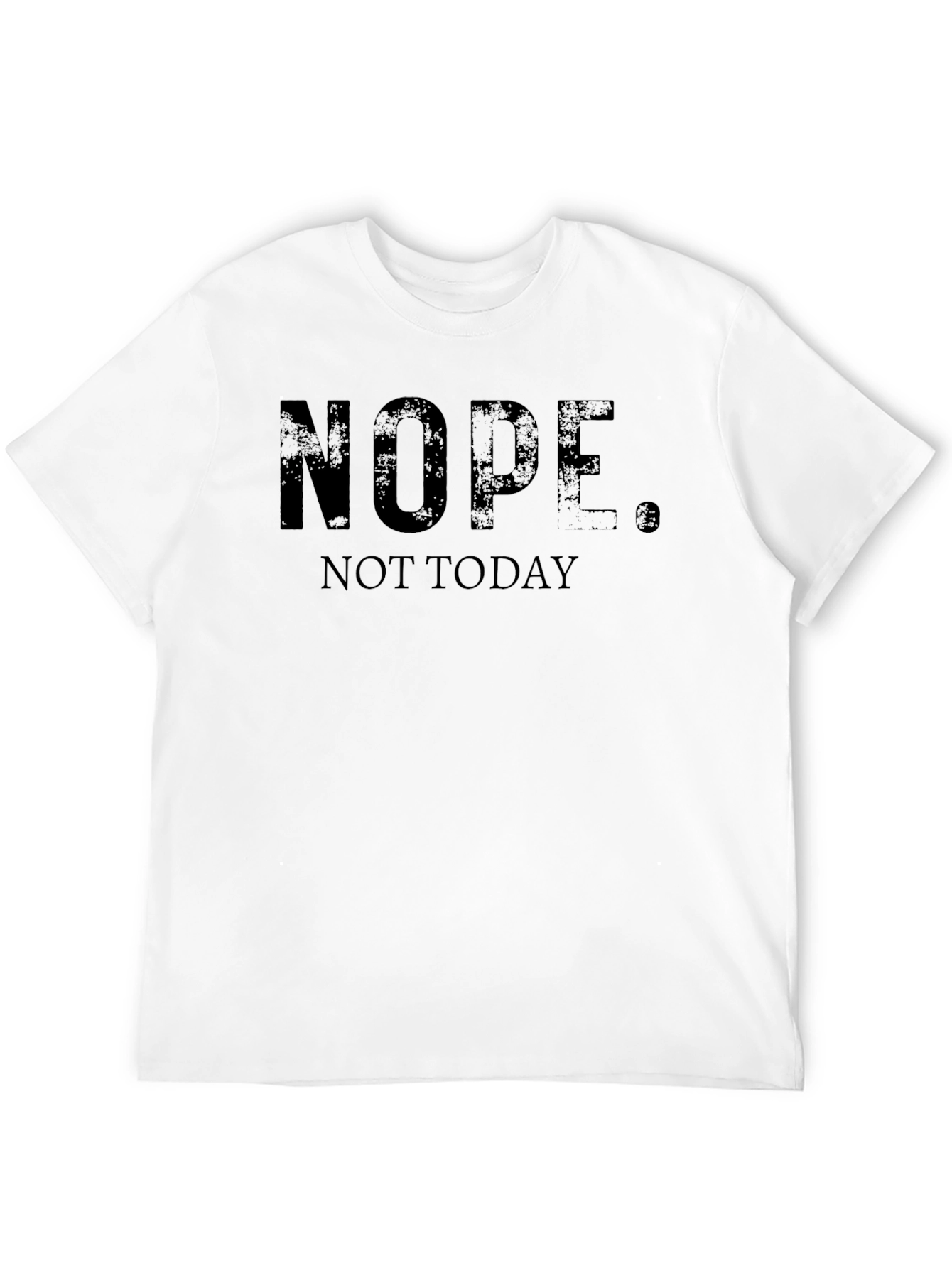 Camiseta Negra NOPE. NOT TODAY - Estilo Casual