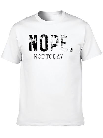 Camiseta Negra NOPE. NOT TODAY - Estilo Casual