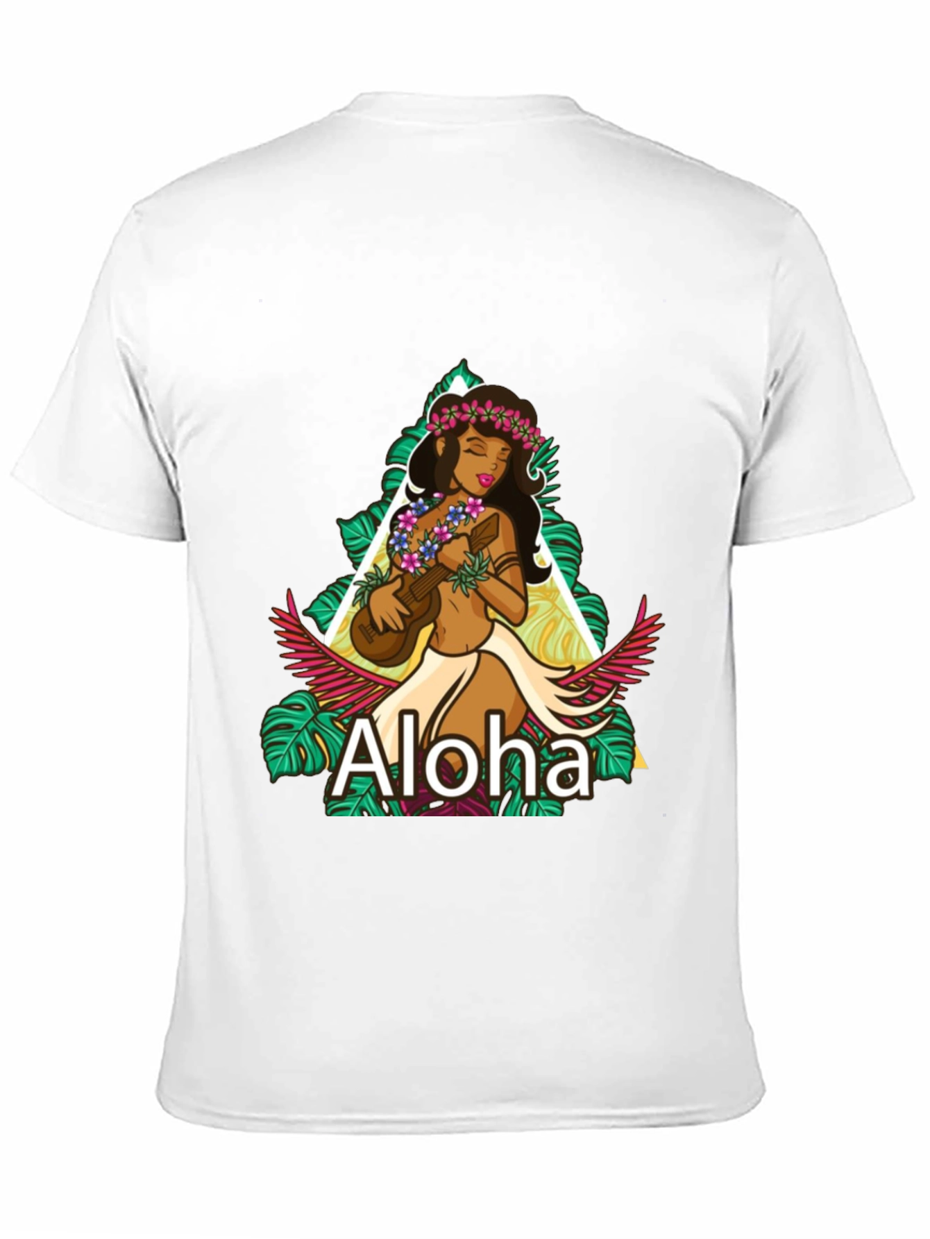 Camiseta Negra Aloha Hawaiana