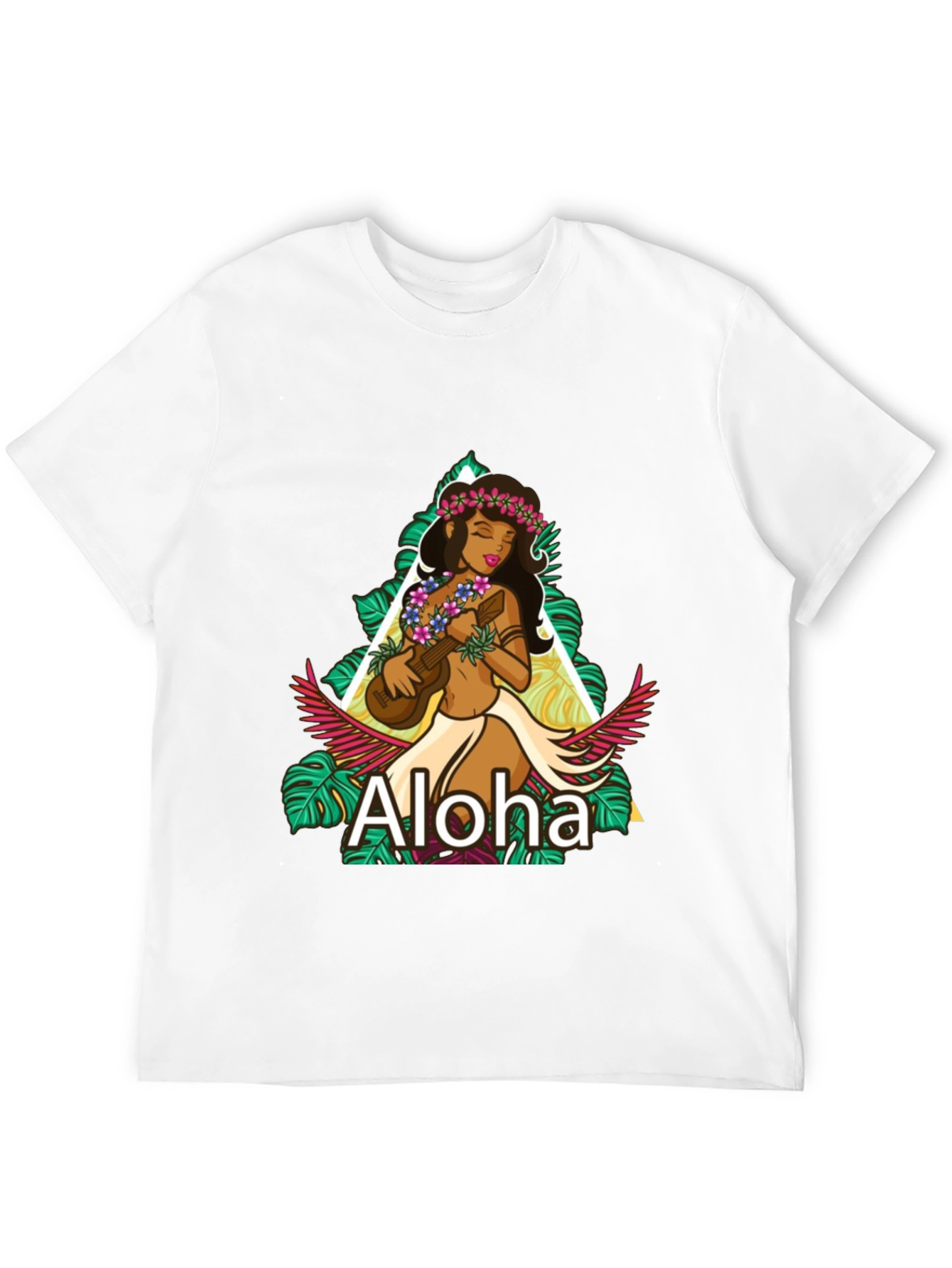 Camiseta Negra Aloha Hawaiana