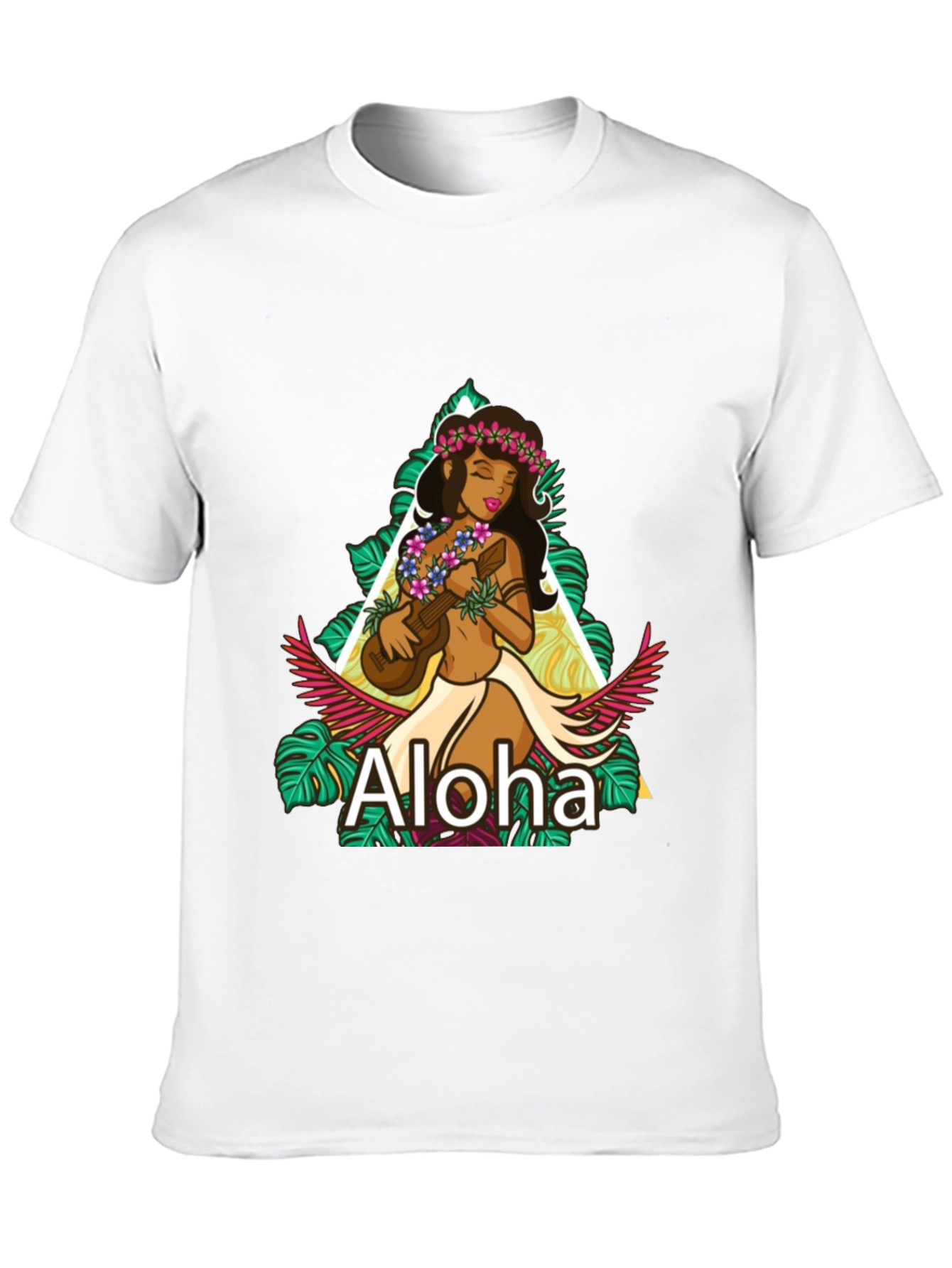 Camiseta Negra Aloha Hawaiana