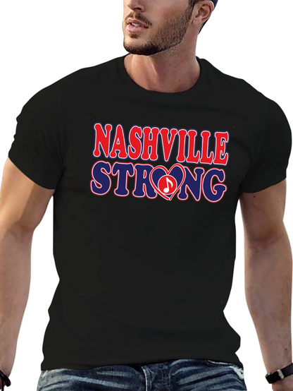 Camiseta Negra Nashville Strong - Solidaridad y Estilo
