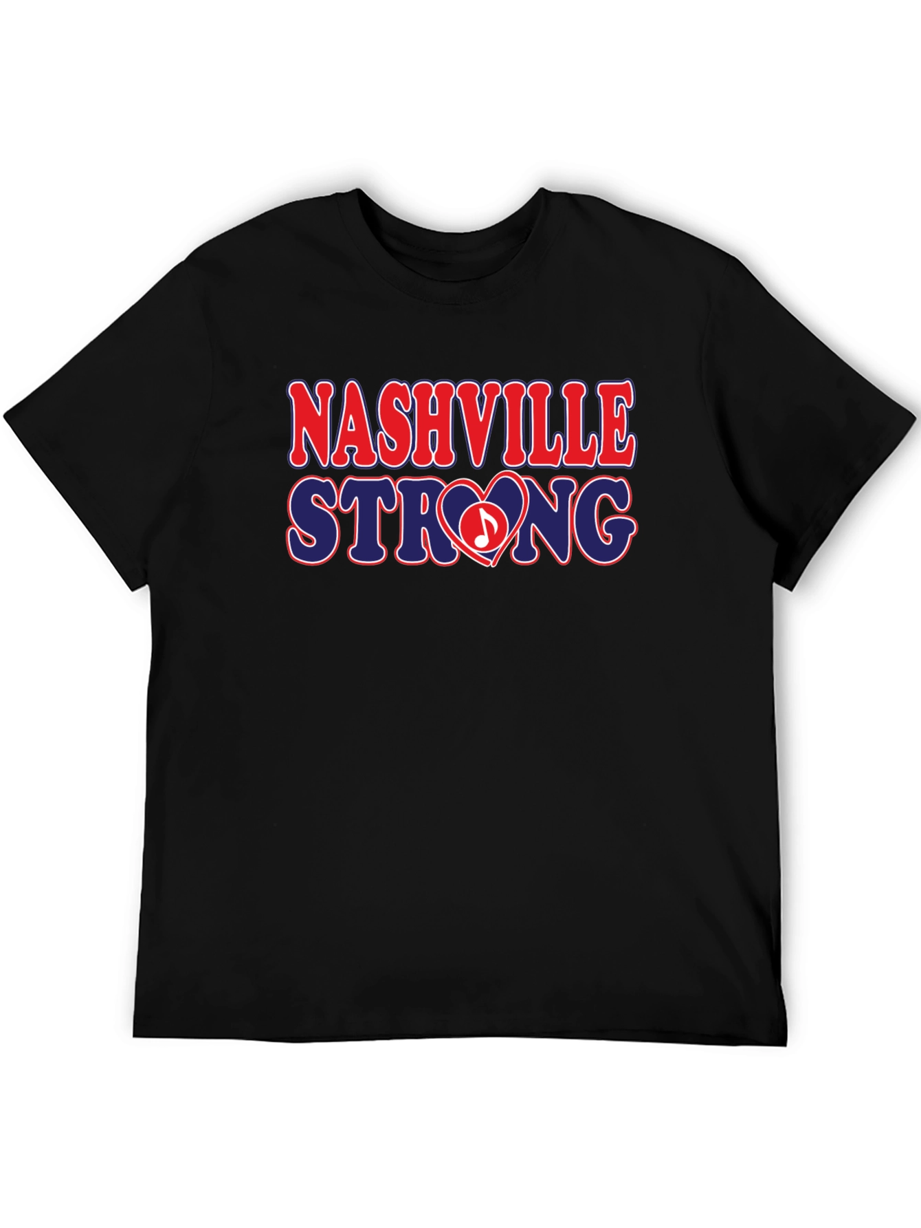Camiseta Negra Nashville Strong - Solidaridad y Estilo