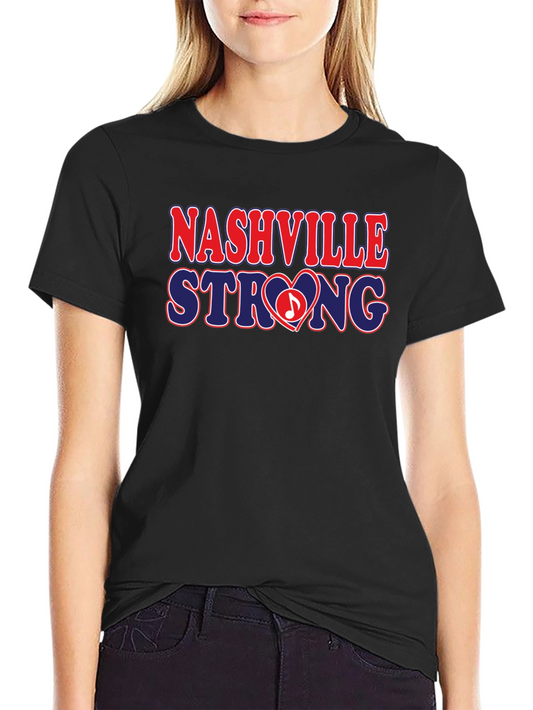 Camiseta Negra Nashville Strong - Solidaridad y Estilo