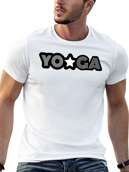 Camiseta Negra Yoga Estrella para Hombre