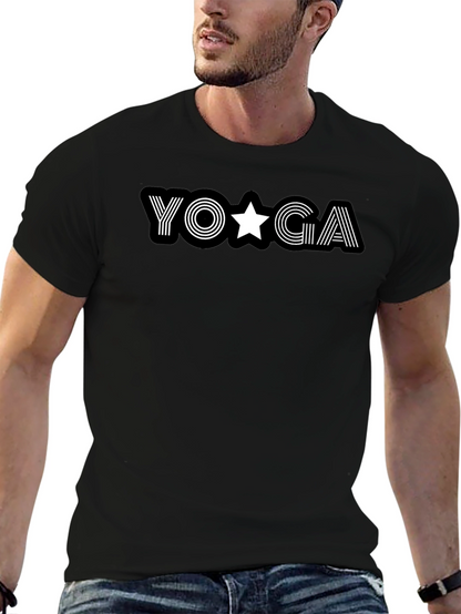 Camiseta Negra Yoga Estrella para Hombre