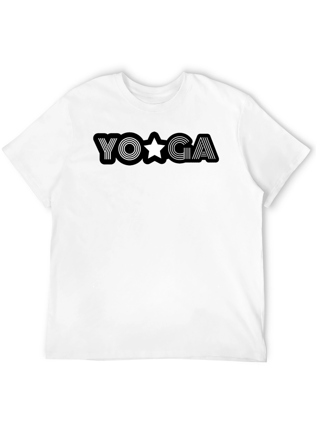 Camiseta Negra Yoga Estrella para Hombre