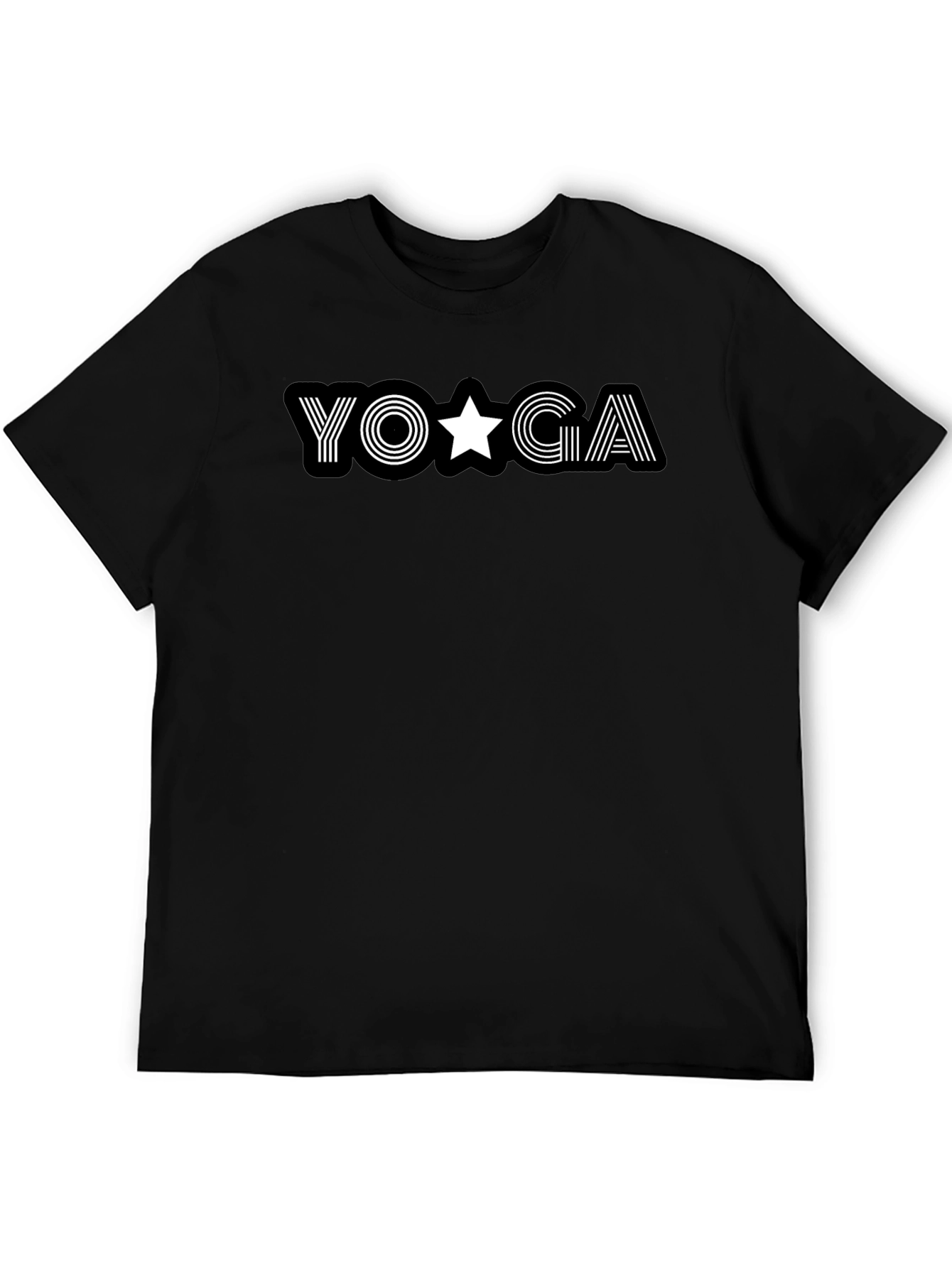 Camiseta Negra Yoga Estrella para Hombre