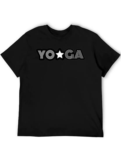 Camiseta Negra Yoga Estrella para Hombre