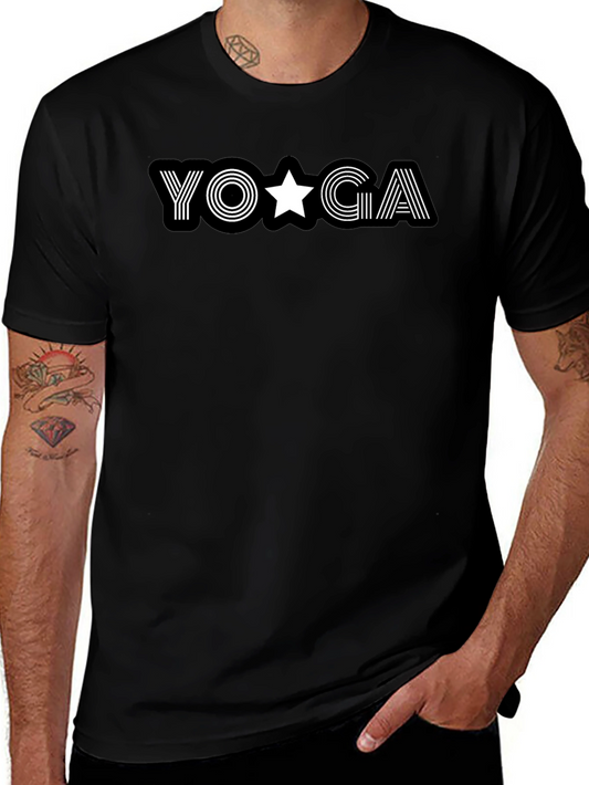Camiseta Negra Yoga Estrella para Hombre