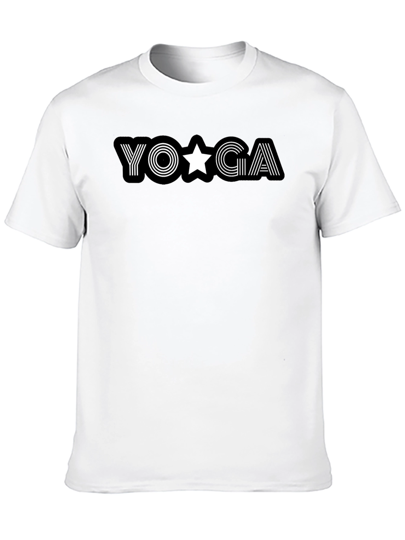 Camiseta Negra Yoga Estrella para Hombre