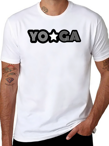 Camiseta Negra Yoga Estrella para Hombre