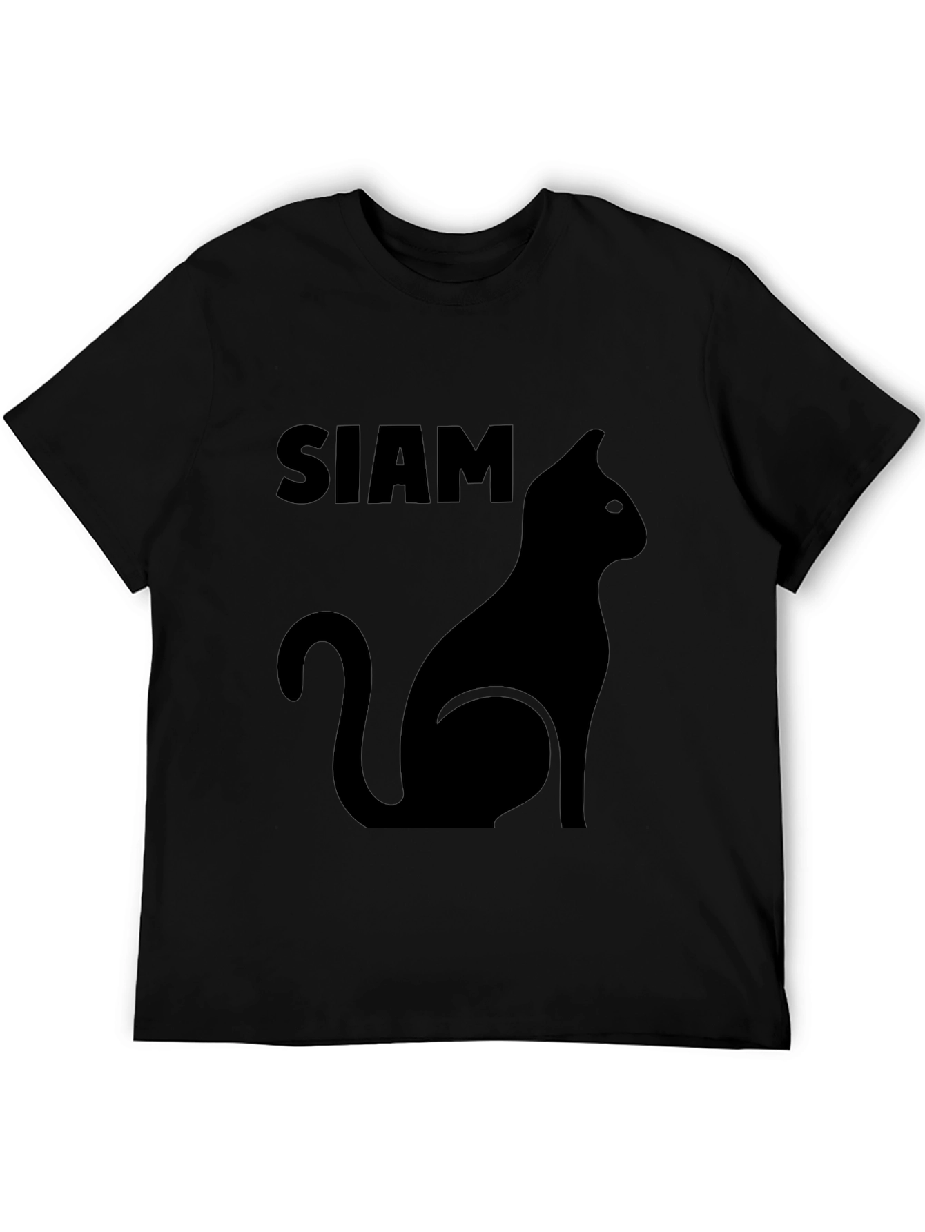 Camiseta Negra Siam Cat