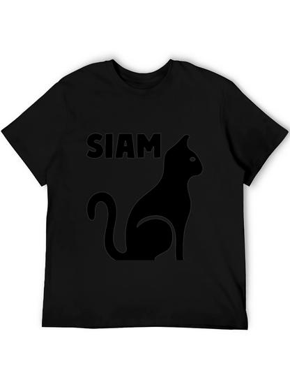 Camiseta Negra Siam Cat